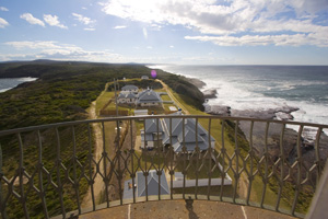 The keepers cottages from the top of the tower