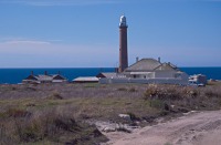 View of the lightstation from the airstrip