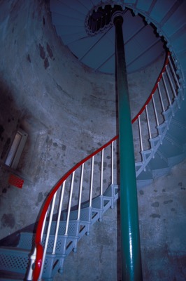 The spiral staircase, over 200 stairs to the top